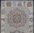 Modern Oushak Medallion Motif's on Light Grey Background and Earthy Tones For Sale - Image 4 of 8
