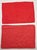 Offered is a set of 4 red woven cotton linen placemats designed by Ritva Puotila for Dansk in the 1970s. They each measure...