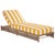 Spritely Home Callan Chaise Lounge, Heather Tan/Yellow Stripe For Sale - Image 4 of 12