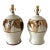 1970s Hand Thrown Stoneware Lamps With Floral Motif - a Pairf For Sale