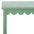 Spritely Home Heaven Scalloped Low Drawer Accent Table in Sage Green For Sale - Image 4 of 10