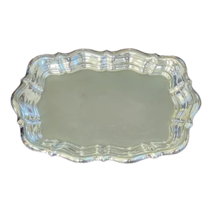 Late 19th Century Gorham Silver Plate Rectangle Serving Platter, Appetizer Tray, Holiday Cookie Tray