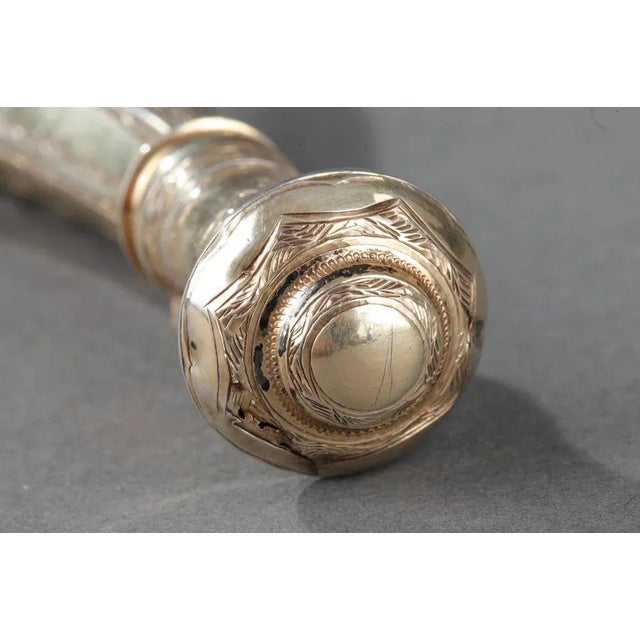 Mid-19th Century Silver Mounted Glass Scent Bottle For Sale - Image 9 of 15