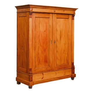 19th Century Gründerzeit Wardrobe in Pine For Sale