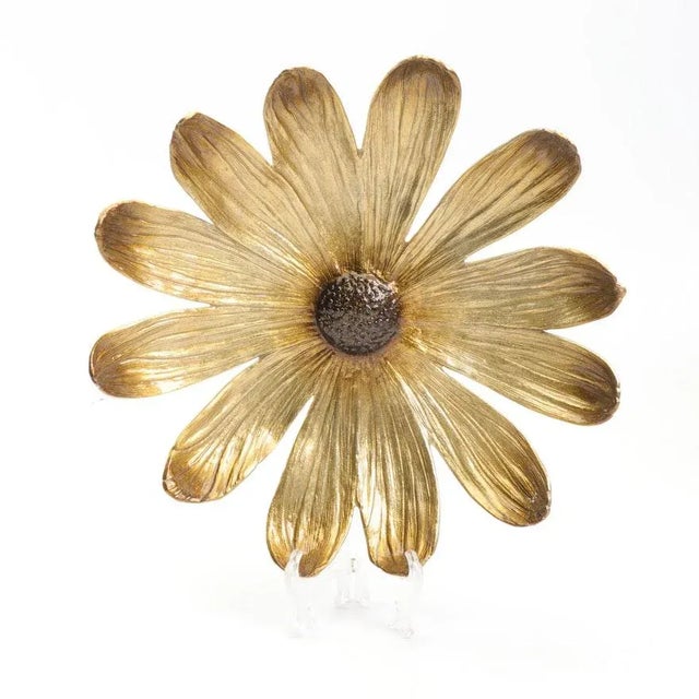 Yellow Michael Aram for Waterford "Daisy Flower" Enameled Aluminum Bowl For Sale - Image 8 of 8
