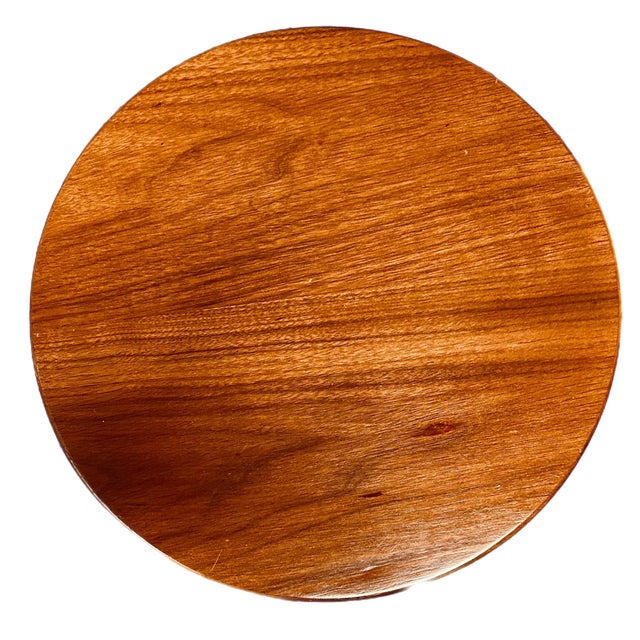 Brown 1960's Walnut Tulip Side Tables by Saarinen for Knoll- A Pair For Sale - Image 8 of 11