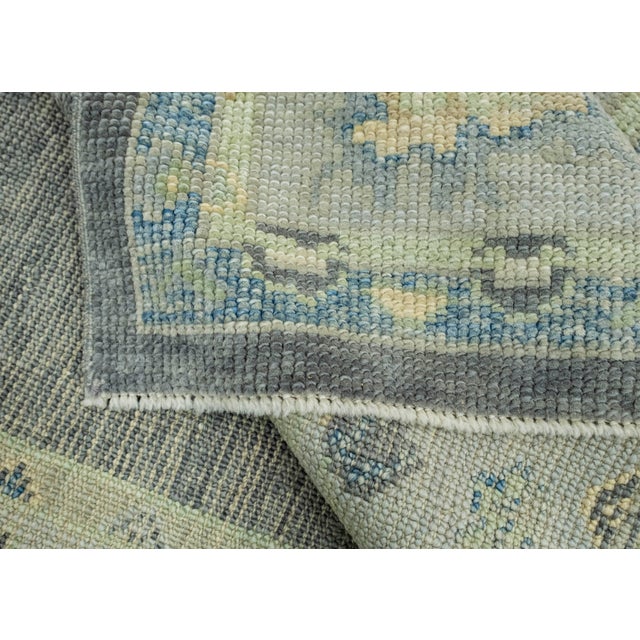 Textile Turkish Oushak Rug 4'2" x 9'10" #18133 For Sale - Image 7 of 8