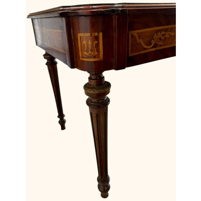 Late 20th Century Antique Louis XVI Revival Musical Trophy Marquetry Coffee Table, C. 1890–1910 For Sale - Image 5 of 14