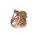 Bochic "Capri" Vintage Honey Sapphire, Garnet & Amethyst Ring -18K Gold & Silver For Sale - Image 12 of 18