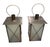 2000 - 2009 Pair of Neoclassical Style Mixed Metal Large Scale Hurricane Lanterns For Sale - Image 5 of 12