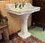 Ceramic Pedestal Sink in Earthenware For Sale - Image 7 of 11