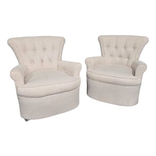 Boudoir Chairs, Set of 2 For Sale