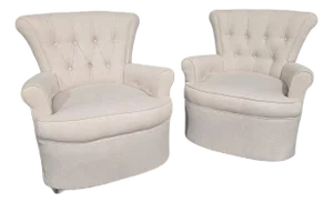 Boudoir Chairs, Set of 2