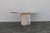 1970s Italian Postmodern Beige Travertine Stone Pedestal Console Table For Sale - Image 10 of 18