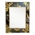 Chinoiserie LaBarge Verre Églomisé Black and Gold Mirror, 1986 For Sale