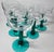 1980s Cactus Stem Margarita Glasses- Set of Six For Sale - Image 6 of 11