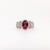 1.2ct Stunning Rubellite Tourmaline Ring With Natural Diamonds: Solid 14k Gold, Size 6.75 For Sale - Image 4 of 8