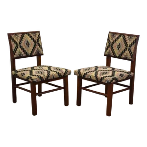 Frank Lloyd Wright Taliesin Dining Chairs - a Pair