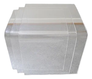 Vintage Acrylic Side Tables, 1970s, Set of 3