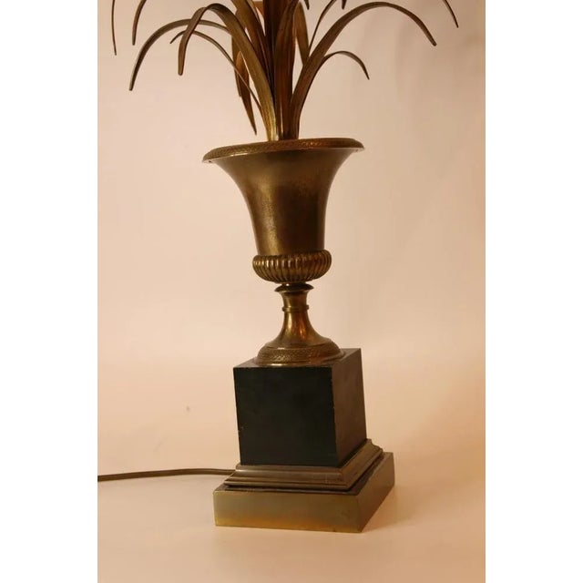 Metal French Palmier Table Lamp from Maison Charles, 1970s For Sale - Image 7 of 18