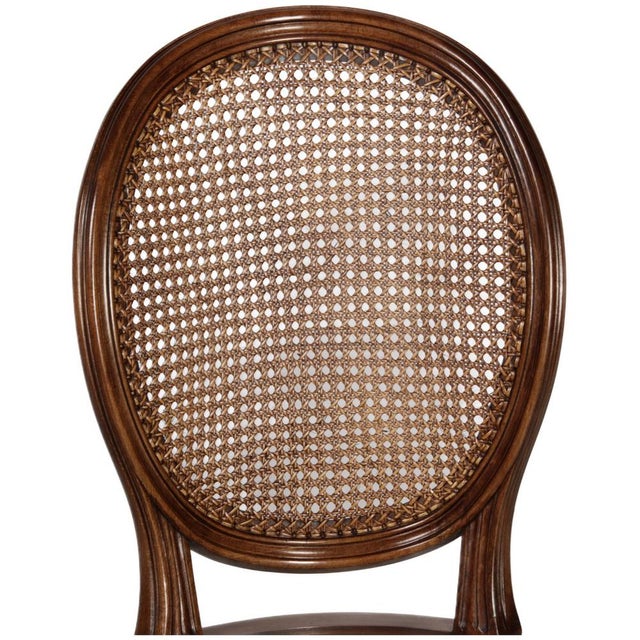 Brown Antique Louis XVI Chairs with Viennese Caning, 1880, Set of 12 For Sale - Image 8 of 16