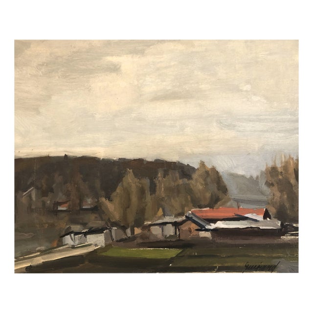 René Guinand, Paysage, Oil on Canvas, Framed For Sale