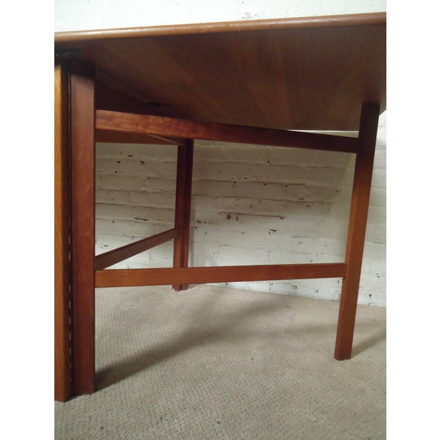 Wood Mid 20th Century Nils Jonsson Teak Mid-Century Drop Leaf Dining Table For Sale - Image 7 of 16