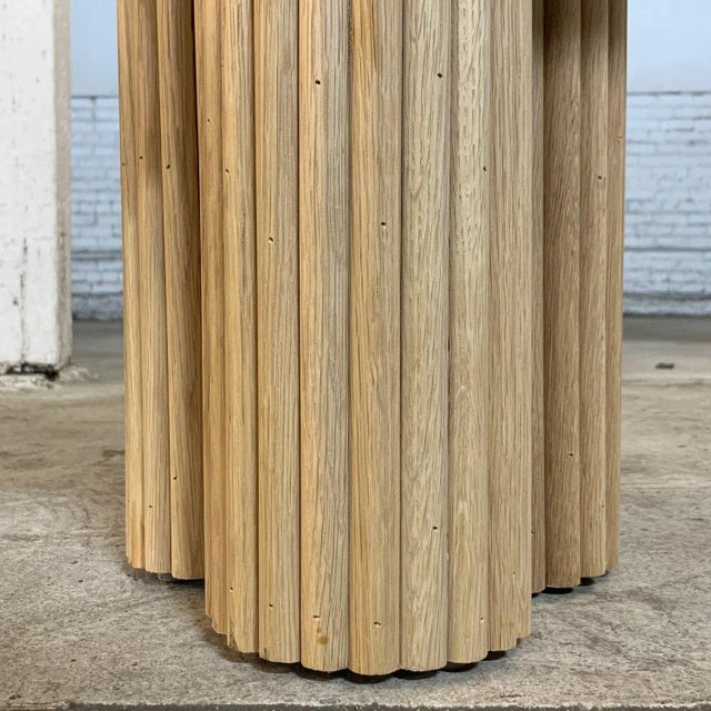 Mid-Century Modern Four Curves Side table reeded edition -made to order For Sale - Image 3 of 12