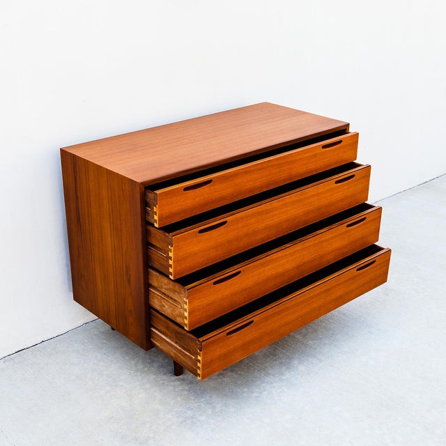 1960s Restored Ib Kofod-Larsen Danish Modern Teak Chest of Drawers by Brande Mobelfabrik For Sale In Los Angeles - Image 6 of 16