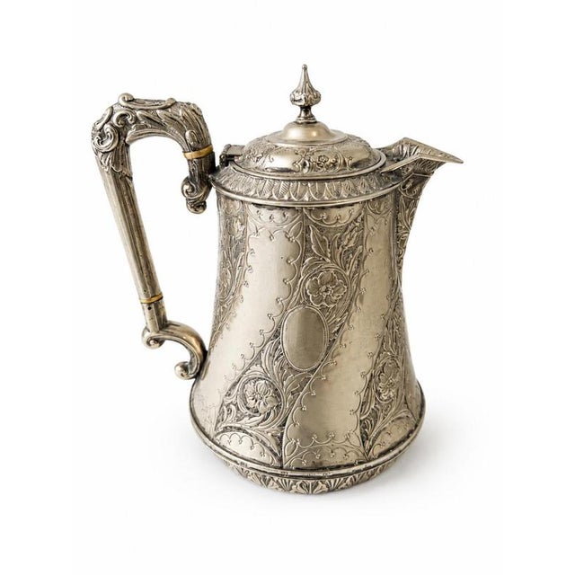 Antique Silver Plated Teapot, 1800s For Sale - Image 6 of 6