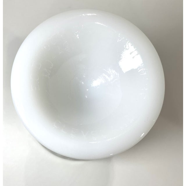 Vintage e.o. Brody Co. Milk Glass Vase For Sale - Image 4 of 6