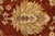 Red Ziegler Rug 9' X 12'4'' Red Wool Traditional Hand-Knotted Oriental Carpet For Sale - Image 8 of 15