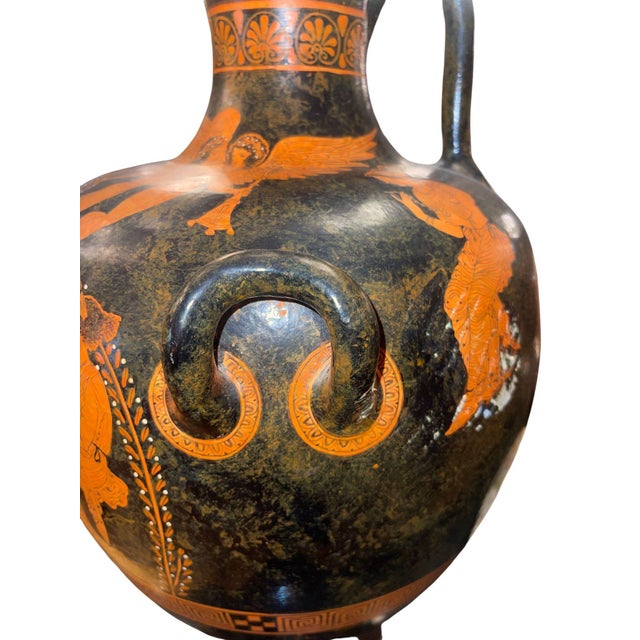 Late 20th Century Late 20th Century Large Attic Style Red-Figure Hydria Museum Copy After Ancient Greek Pottery For Sale - Image 5 of 12