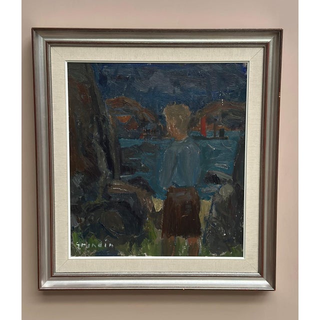 Svan Grandin, Figure, 1960s, Oil Painting on Canvas, Framed For Sale - Image 5 of 18
