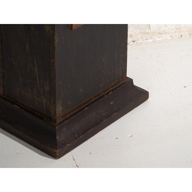 Longcase Clock in Painted Pine, Central Europe, 1850 For Sale - Image 17 of 18