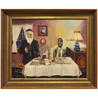 J. R. Schwartz, Old World Shabbat Dinner, 1958 For Sale