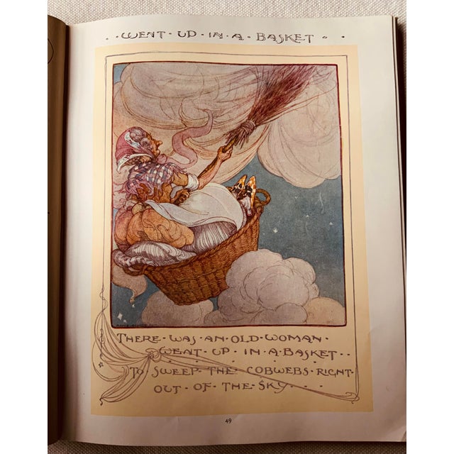 Art Deco Antique the Old Mother Goose Nursery Rhyme Book For Sale - Image 3 of 16