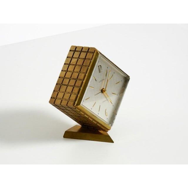 Small Mechanical Brass Alarm Clock from Europa, 1960s For Sale - Image 10 of 18