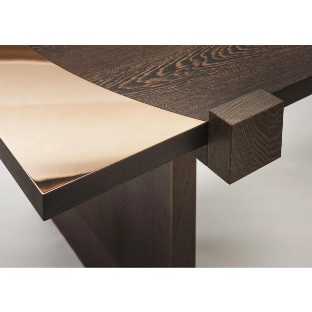 Contemporary Fratino Dining Table in Wengè by Antonio Aricò for Editamateria For Sale - Image 3 of 4