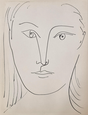 Pablo Picasso, Woman, Lithograph, 1957