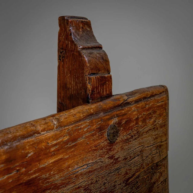 Rustic Wooden Bench, Alpines, 18th / 19th Century For Sale - Image 9 of 13