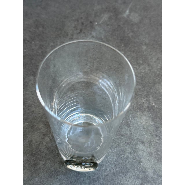 1960s Rosenthal Style Fleu Del Lis Medallion Highball Barware Glasses- Set of 4 For Sale In New York - Image 6 of 6