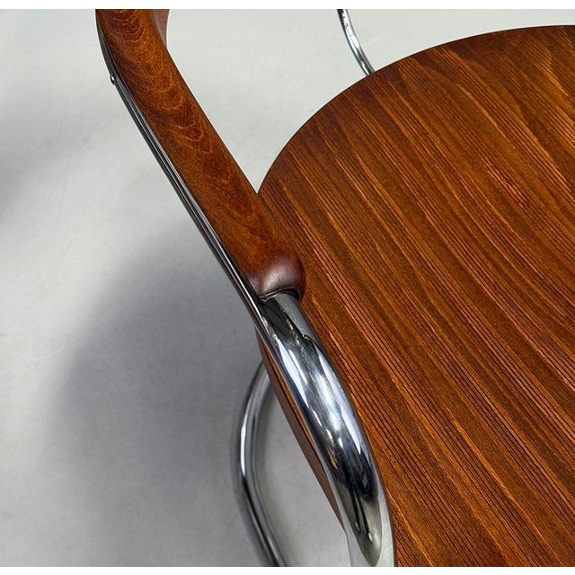 1930s Bauhaus Chrome Chair SS33 by Luckhardt Brothers for Thonet, 1930s For Sale - Image 5 of 10