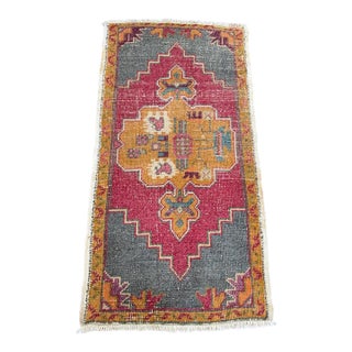 Turkish Yastik Rug 1'11" x 3'8" For Sale
