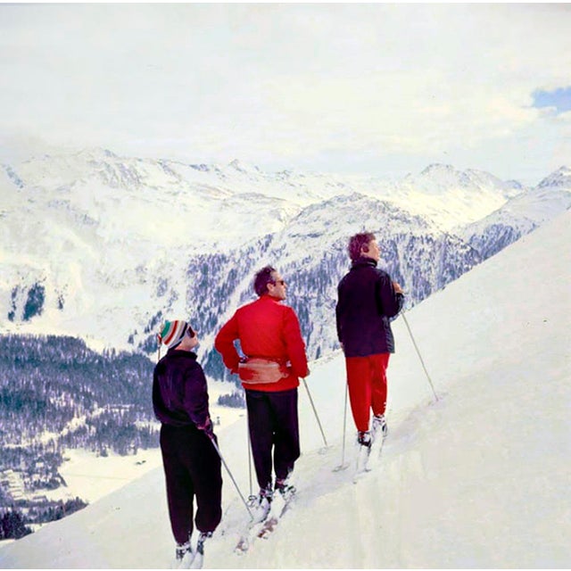 Skiers On The Piste by Toni Frissell Skiers on the piste at Klosters, Switzerland, 1951. (Photo by Toni Frissell) 12x12"...
