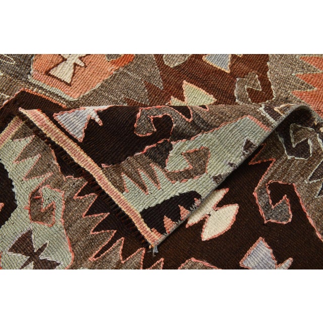 Vintage Turkish Kilim Rug For Sale - Image 12 of 14