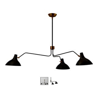 Aerin Charlton Large Triple Arm Chandeleir For Sale