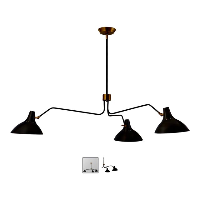 Aerin Charlton Large Triple Arm Chandeleir For Sale
