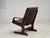 Scandinavian Armchair in Brown Furniture Leather, 1970s For Sale - Image 15 of 18