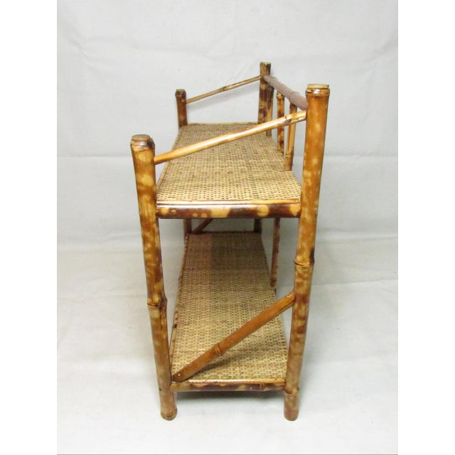 Antique English Bamboo Shelves For Sale In San Francisco - Image 6 of 17